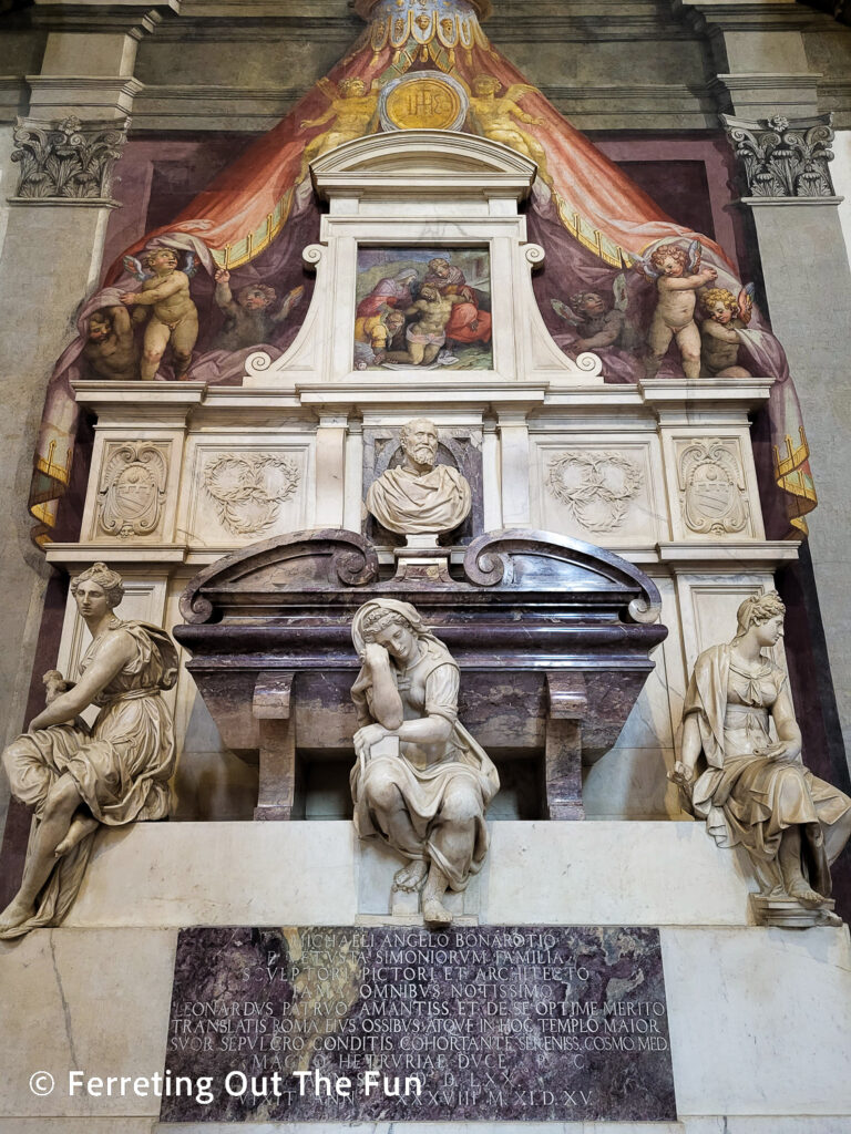 Tomb of Michelangelo, Basilica of Santa Croce Florence