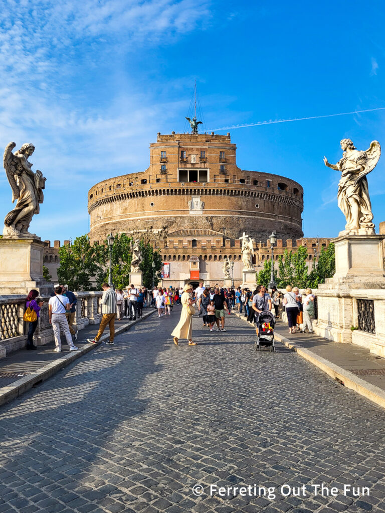 Castel Sant'Angelo, mausoleum of Emperor Hadrian in Rome