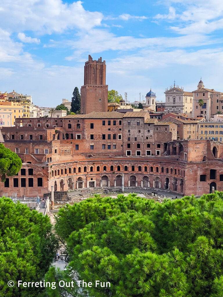 Trajan's Market  in the ancient Roman Forum