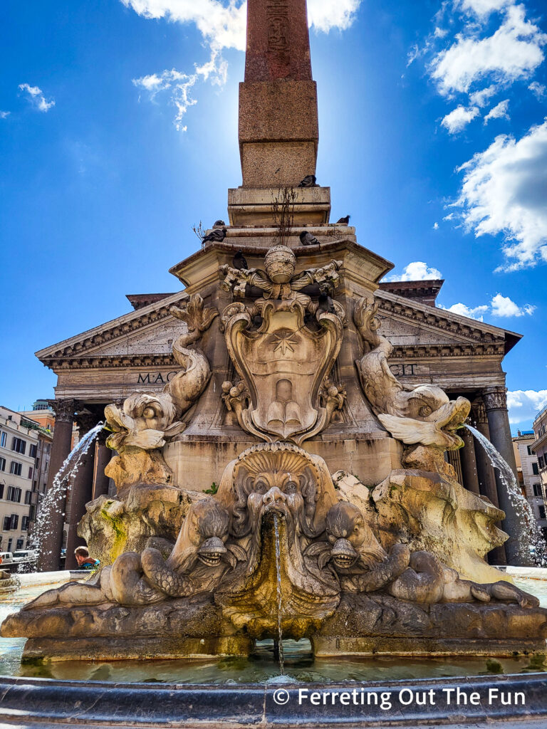 Fountain of the Pantheon in Rome