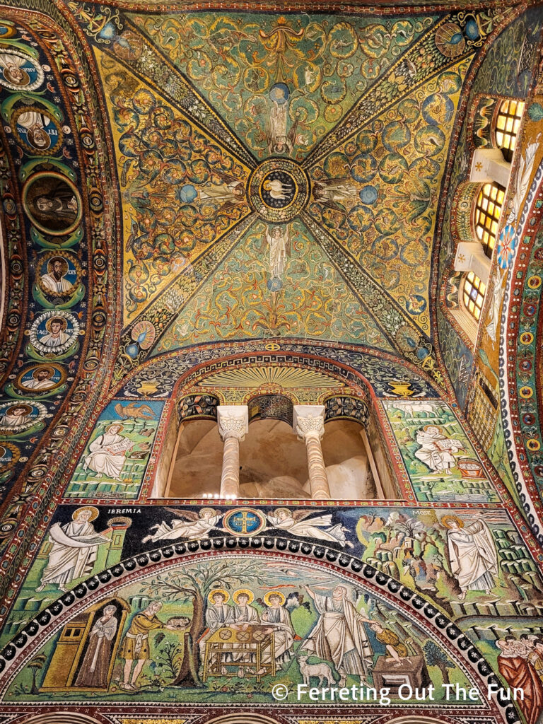 Stunning early Christian mosaics at the Basilica di San Vitale in Ravenna, Italy