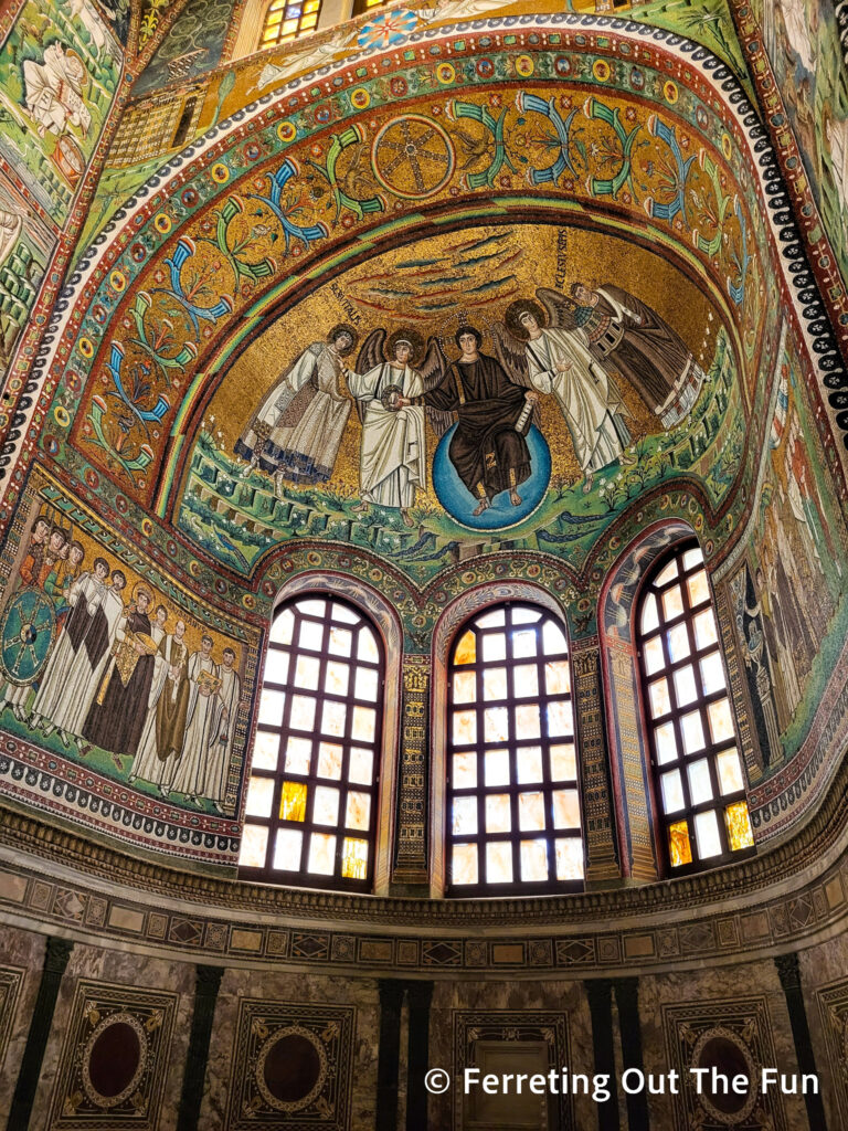 Incredible Byzantine mosaics in the Basilica di San Vitale in Ravenna, Italy